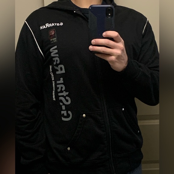 G-Star Black Lightweight Zip-Up Hoody - Picture 6 of 6